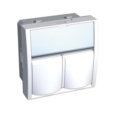 Schneider Electric Alb45382 Altira - Amp Keystone Konnektör İkili Rj45 Priz Kapağı - Beyaz