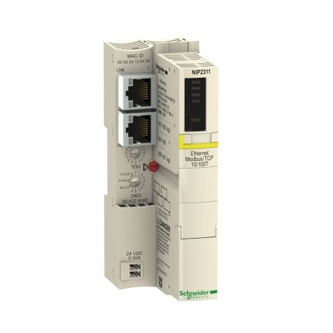 Schneider Electric STBNIP2311 Standart Ağ Arayüz Modülü Stb - Ethernet Modbus Tcp/Ip - 10...100 Mbits