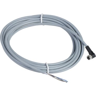 Telemecanique Sensors XZCPV1041L5 Hazır Kablolu Konnektörler Xz - Dirsekli Dişi - M8 - 4 Pim - Kablo Pvc 5M
