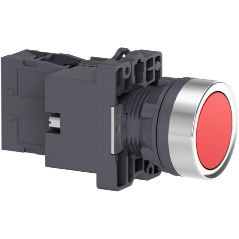 Schneider Electric XA2EW34B2 1 NK Kırmızı Işıklı, yaylı butonlar  24 VDC