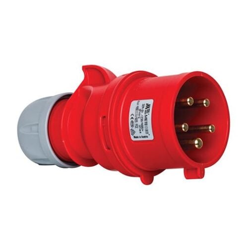 Mete Enerji 406111V-5X32A 3P+N+E Düz Fiş 380-415V IP44