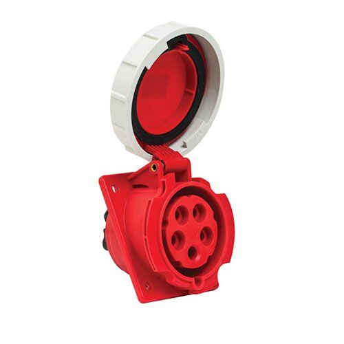 Mete Enerji 406523V-5X32A 3P+N+E Eğik Makina Prizi 380-415V IP67