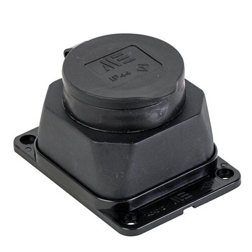 Mete Enerji404012-1X16A Kauçuk Duvar Priz