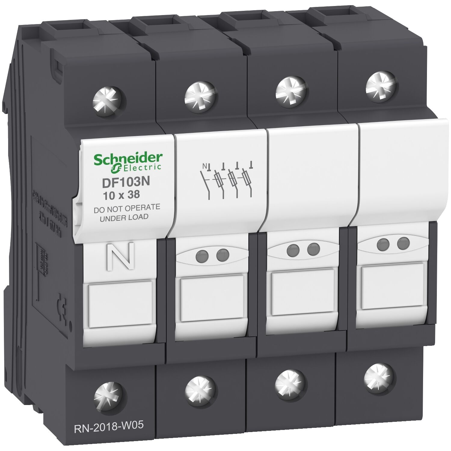 Schneider Electric DF103N Tesys Sigorta Bağlantı Kesici 3P N 32A - Sigorta Boyutu 10 X 38 Mm