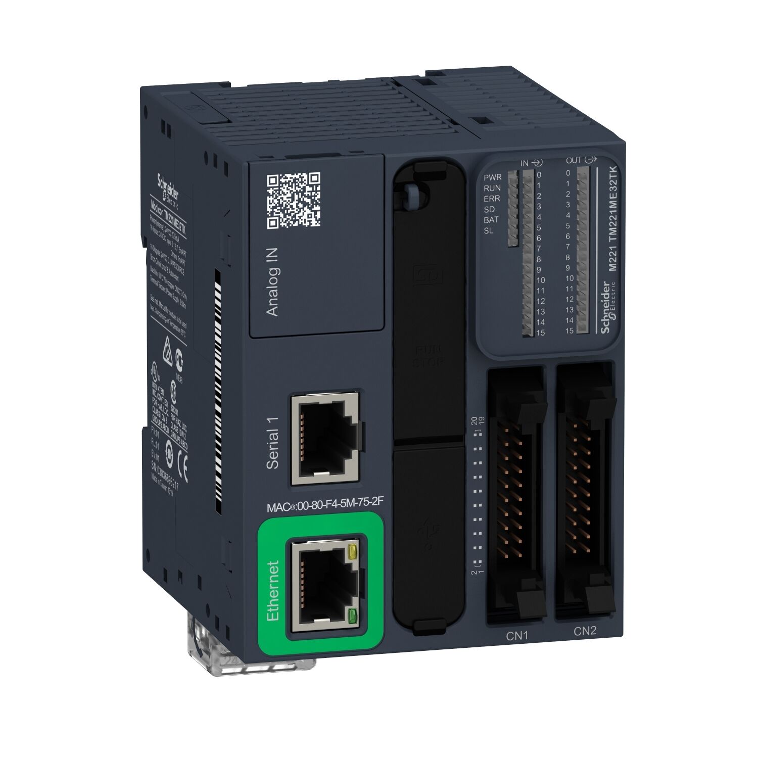 Schneider Electric TM221ME32TK Kontrolör M221-32 Gç Transistör Pnp Ethernet