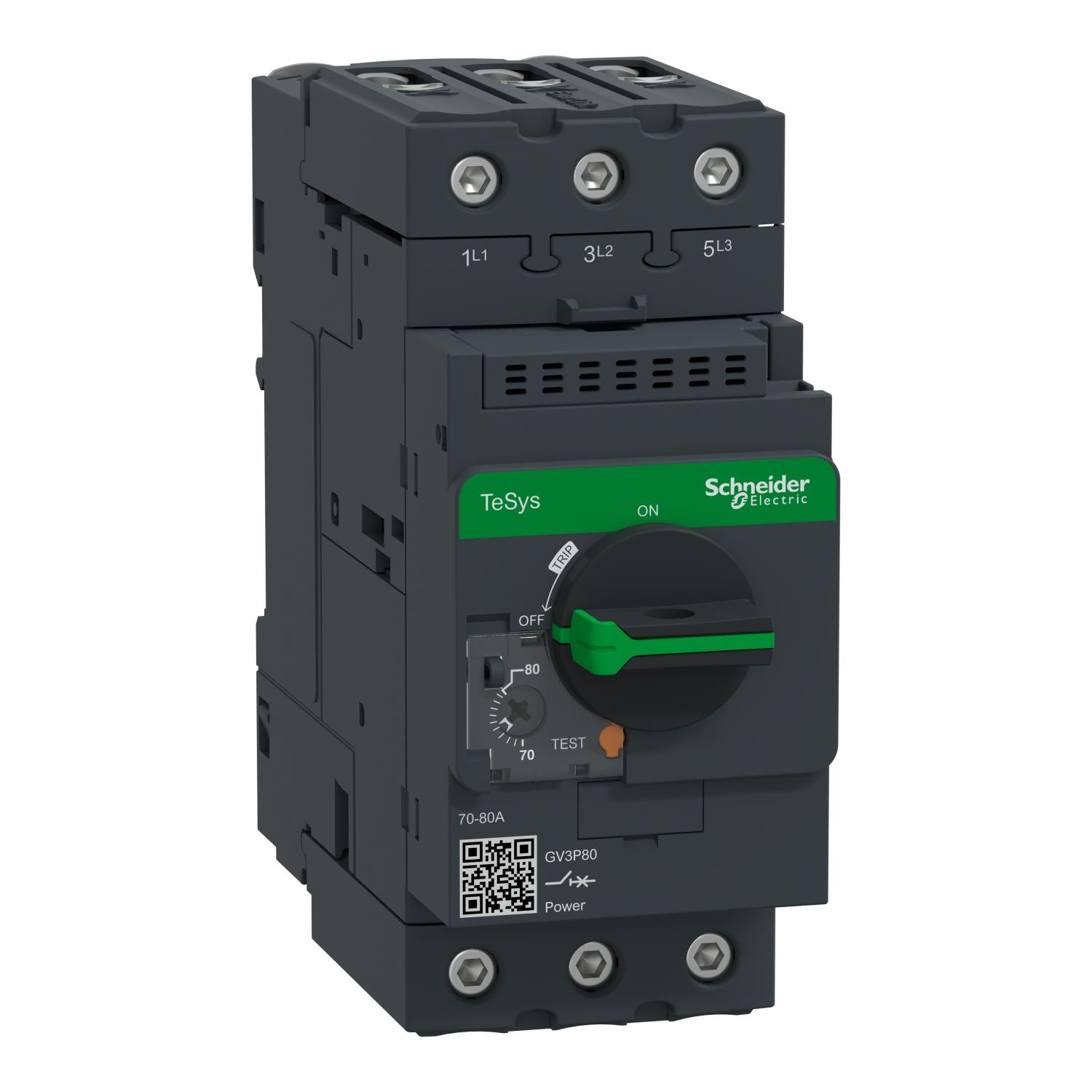 GV3P80 - MOTOR KORUMA SALTERI 70A...80A 45KW