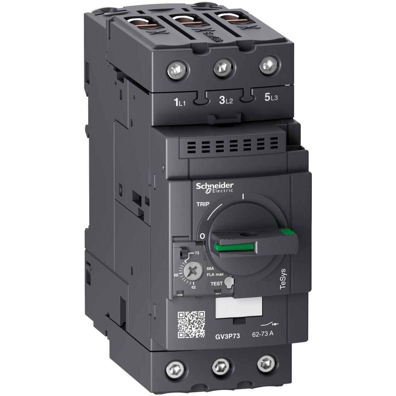 Schneider Electric GV3P73 TeSys GV3 Motor Devre Kesici Termik Many. 62-73A