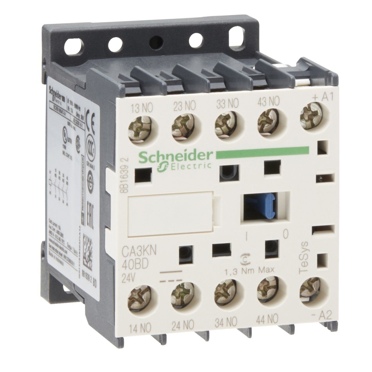 Schneider Electric CA3KN40BD TeSys K Yardımcı Kontaktör 24VDC 4NA