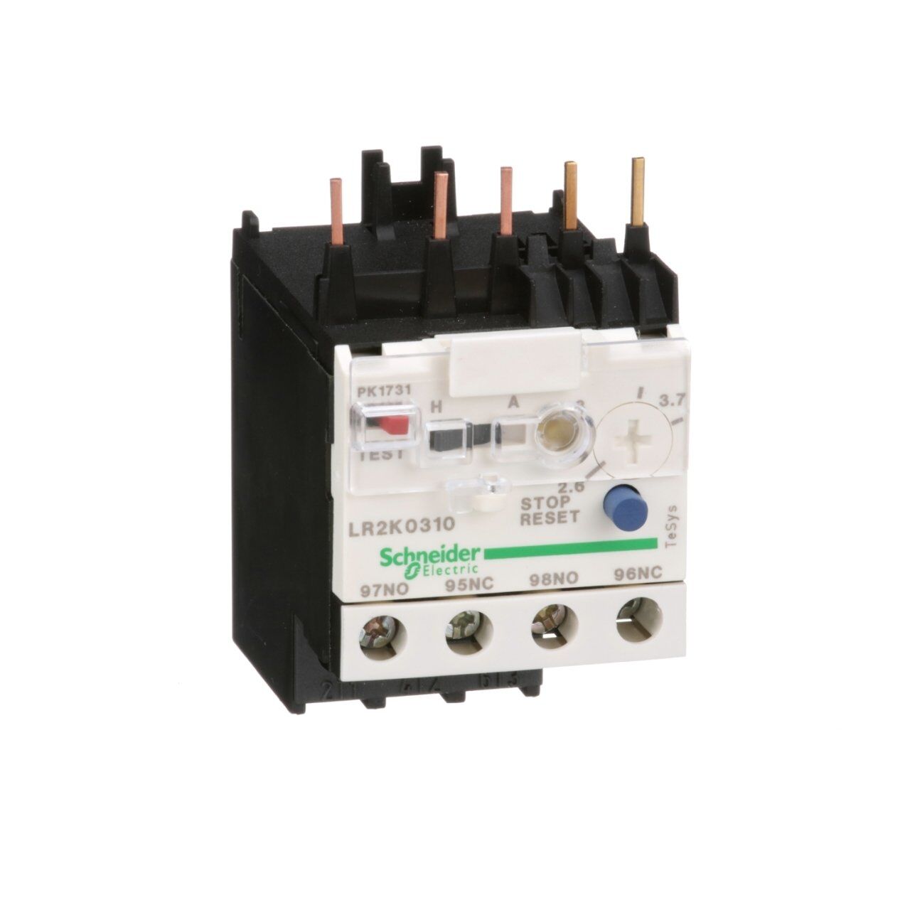 Schneider Electric LR2K0310 TeSys K Termik Röle 2.6-3.7A Class 10A