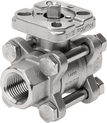 Festo 1686636 VZBA-1/2''-GG-63-T-22-F0304-V4V4T Küresel vana