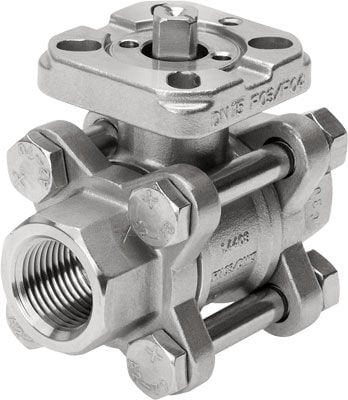Festo 1686636 VZBA-1/2''-GG-63-T-22-F0304-V4V4T Küresel vana