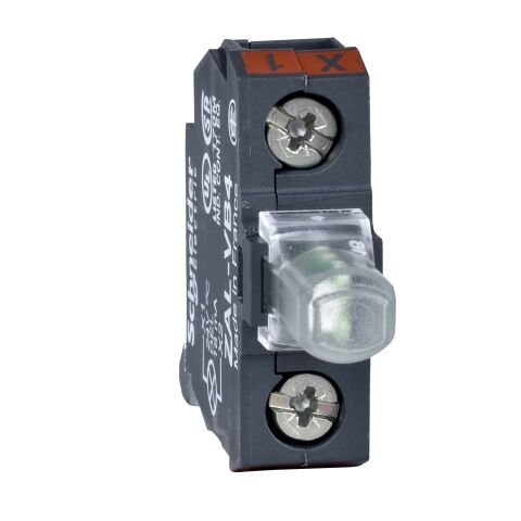 Schneider Electric ZALVB1 Başlık Ø22 Entegre Led 24 V İçin Beyaz Işık Bloğu - Vida Kelepçesi Terminalleri
