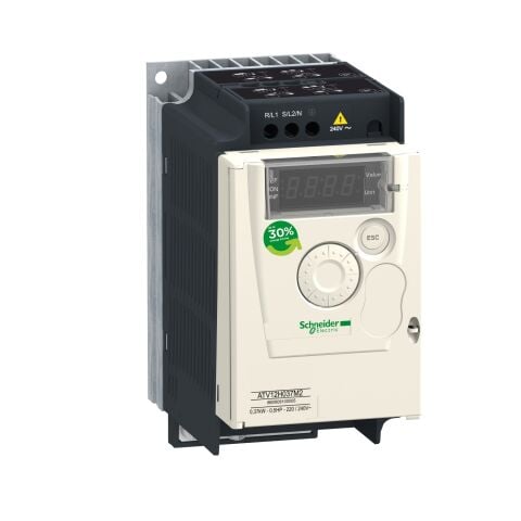 Schneider ATV12H037M2X 0.37 KW Monofaze Hız Kontrol Cihazı EMC Filtresiz