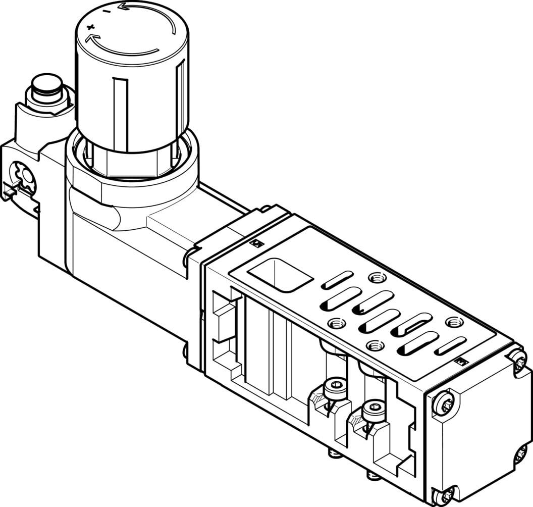 Festo 555762 VABF-S1-2-R3C2-C-10 Regülatör plakası