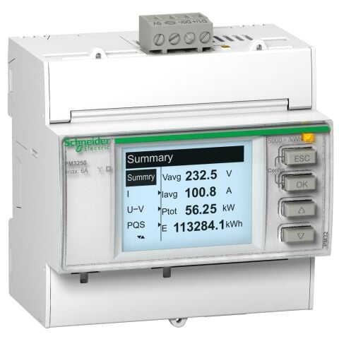 Schneider Electric METSEPM3255 Pm3255 Güç Ölçer - 2 Dijital G - 2 Dijital Ç - Rs485