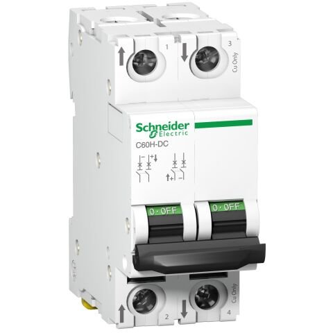 Schneider Electric A9N61521 Minyatür Devre Kesici - C60H - 2 Kutup - 1 A - C Eğrisi