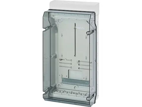Hensel KV 9339 295x583x182   KV-Sayaç Panosu; IP65, IK08, PS, H/S F, FR, Elastik Membranlı, RAL 7035 (Gri), Şeffaf Kapaklı