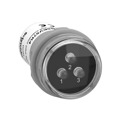Schneider Electric XB5EV57K4 Harmony Xb5, Pilot Işığı 3 Faz Voltajı, 3 Led'Li Gösterge, Kırmızı, Yeşil, Sarı, 400 V Ac