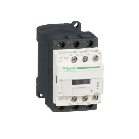 Schneider Electric LC1D09BD TeSys D Kontaktör 3P 9A AC3 24VDC