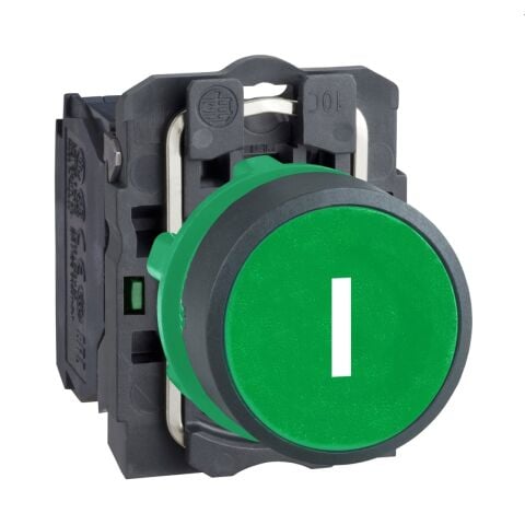 Schneider Electric XB5AA3311 Yeşil buton Ø22 yaylı dönüş 1NA ''G''