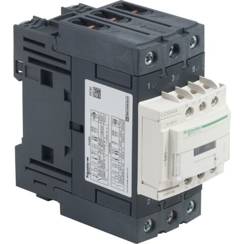 Schneider Electric LC1D40ABD TeSys D Kontaktör 3P 40A AC3 24VDC