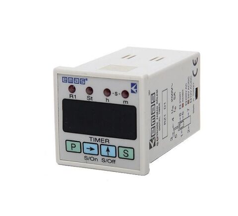 Emas RZ1D1B-5 RZ1 Serisi 8 Pin'li 230VAC 1CO 5A (rezistif) 0,1sn-99,59Saat Dijital Zaman Elektronik Röle