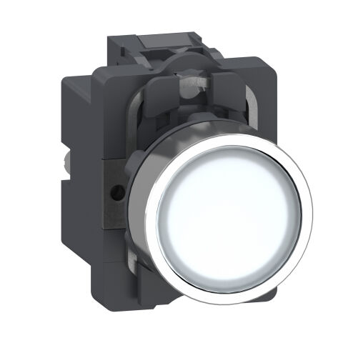 Schneider XA2AW31M1 Komple Aydınlatmalı Buton, Easy Harmony Xa2, Plastik Başlık, 22Mm, Beyaz, 1No, Ac 220V, Yay Geri Dönüşlü