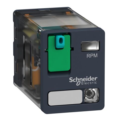 Schneider Electric RPM22BD Güç rölesi takılabilir  - Zelio RPM - 2 K/A - 24 V DC - 15 A - LED'li