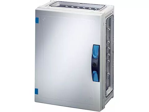 Hensel FP 0250 270x360x186   FP-Modüler Dağıtım Panosu; IP66, IK08, PC, H/S F, FR, Opak Kapak, El ile Açma, RAL 7035 (Gri), Yan Duvarsız