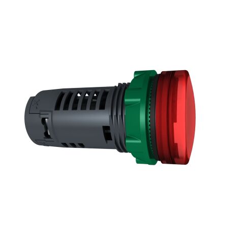 Schneider Electric XB5EVB4 Harmony Xb5, Monolitik Pilot Işığı, Plastik, Kırmızı, Ø22, Entegre Led'Li Düz Lens, 24 V Ac/Dc