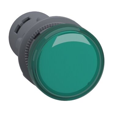 Schneider XA2EVF3LC Monolitik Işıklı Buton, Easy Harmony Xa2, Plastik, Yeşil, 22Mm, Entegr. Led, 110V Ac/Dc, Parazit Önleyici.