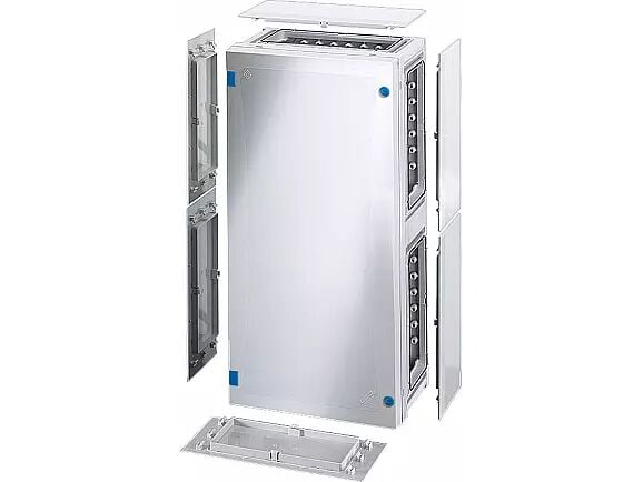 Hensel FP 0331 276x546x163   FP-Modüler Dağıtım Panosu; IP66, IK08, PC, H/S F, FR, Opak Kapak, Alet ile Açma, RAL 7035 (Gri), Yan Duvarlı