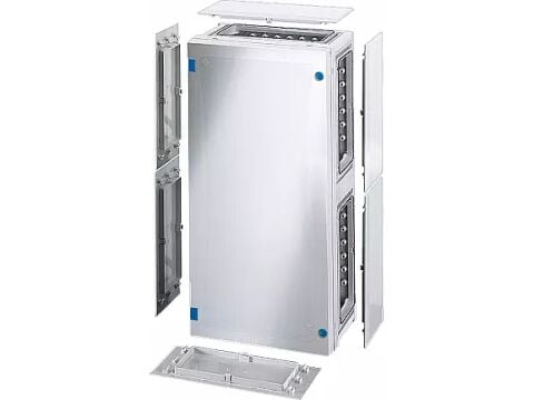 Hensel FP 0331 276x546x163   FP-Modüler Dağıtım Panosu; IP66, IK08, PC, H/S F, FR, Opak Kapak, Alet ile Açma, RAL 7035 (Gri), Yan Duvarlı
