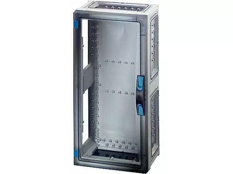 Hensel FP 0340 270x540x186   FP-Modüler Dağıtım Panosu; IP66, IK08, PC, H/S F, FR, Şeffaf Kapak, Alet ile Açma, RAL 7035 (Gri), Yan Duvarsız