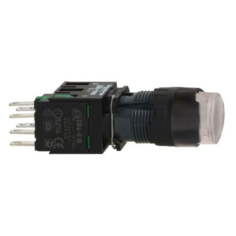 Schneider Electric XB6AW1B1B Beyaz Çıkık Işıklı Buton Ø16 Yaylı Dönüş 1Na 12...24V