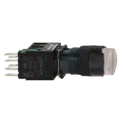 Schneider Electric XB6AW1B1B Beyaz Çıkık Işıklı Buton Ø16 Yaylı Dönüş 1Na 12...24V