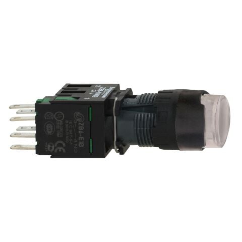Schneider Electric XB6AW1B1B Beyaz Çıkık Işıklı Buton Ø16 Yaylı Dönüş 1Na 12...24V