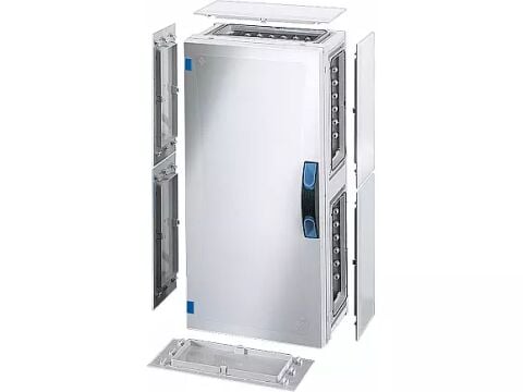 Hensel FP 0351 276x546x186   FP-Modüler Dağıtım Panosu; IP66, IK08, PC, H/S F, FR, Opak Kapak, El ile Açma, RAL 7035 (Gri), Yan Duvarlı