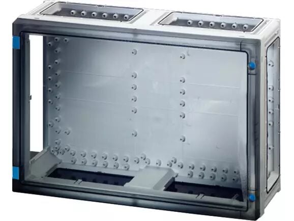 Hensel FP 0400 540x360x163   FP-Modüler Dağıtım Panosu; IP66, IK08, PC, H/S F, FR, Şeffaf Kapak, Alet ile Açma, RAL 7035 (Gri), Yan Duvarsız