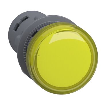 Schneider XA2EVM8LC Easy Harmony Xa2E, Monoblok Sinyal Lambası, Plastik, Sarı, Ø22, Led'Li, Vidalı Terminal, 220…230 V Ac, Anti İnterference