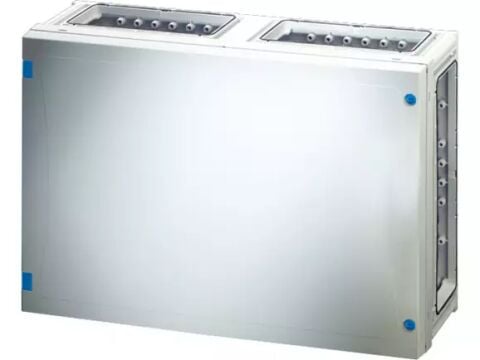 Hensel FP 0420 540x360x163   FP-Modüler Dağıtım Panosu; IP66, IK08, PC, H/S F, FR, Opak Kapak, Alet ile Açma, RAL 7035 (Gri), Yan Duvarsız