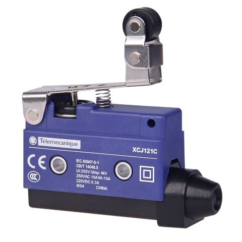 Telemecanique Sensors XCJ121C Limit Anahtarı Kısa Kollu, Tek Taraflı Makaralı