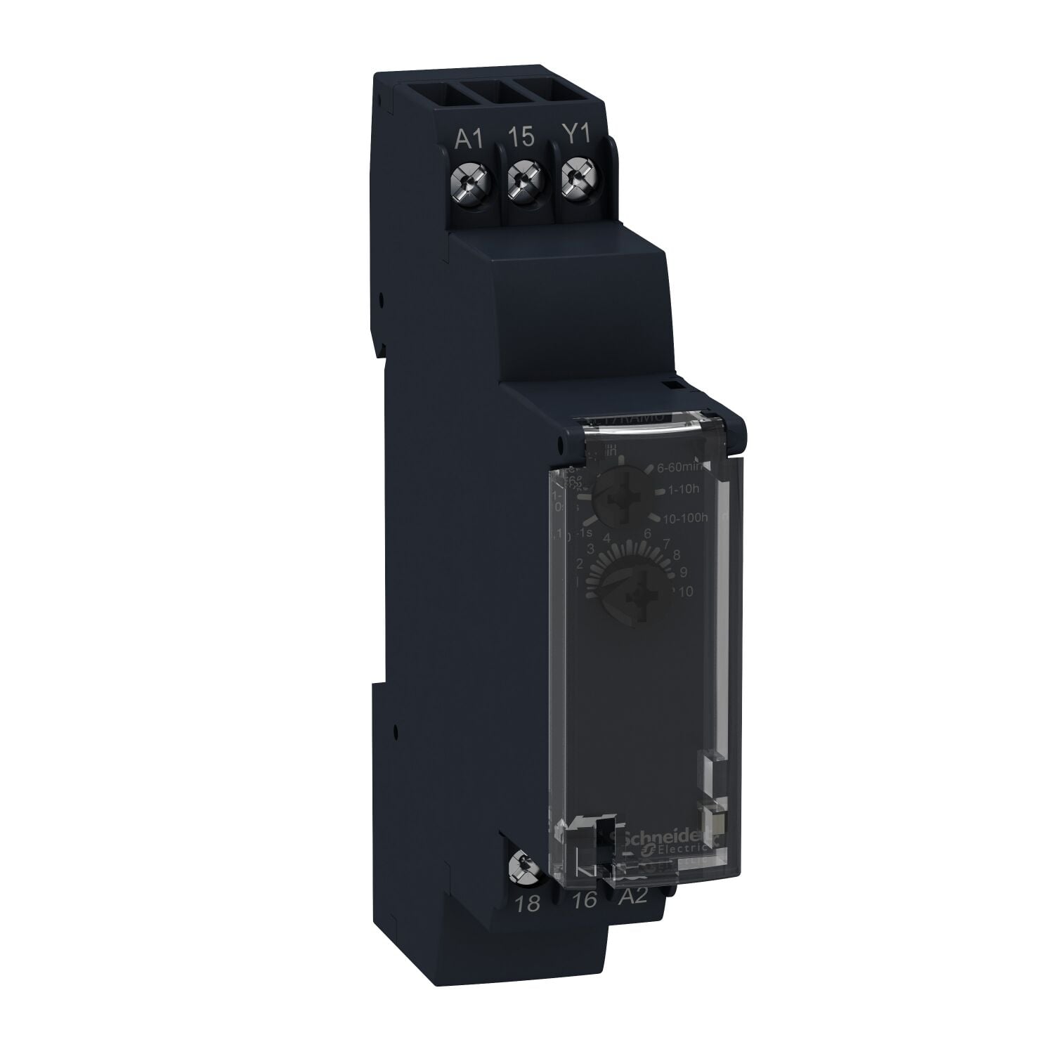 Schneider Electric RE17LHBM Açma Gecikmeli Zamanlama Rölesi - 1 S..100 Sa - 24..240 V Ac/Dc - Dijital Çıkış