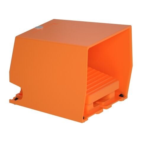 Schneider Electric XPER310 Ayak Pedalı- Ip66 - Kapaklı - Metalik - Turuncu - 1 Nk + 1 Na