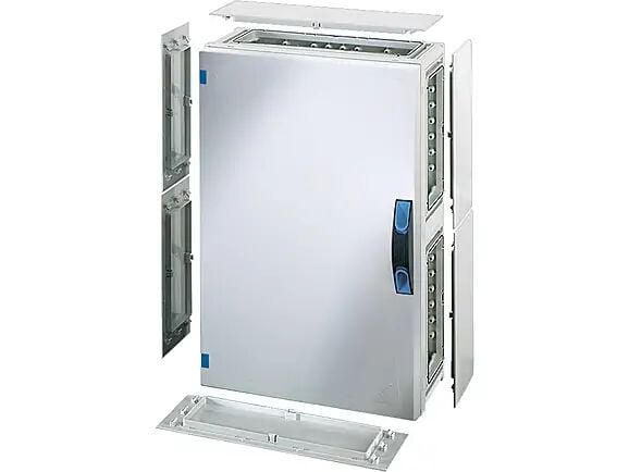 Hensel FP 0471 366x546x186   FP-Modüler Dağıtım Panosu; IP66, IK08, PC, H/S F, FR, Opak Kapak, El ile Açma, RAL 7035 (Gri), Yan Duvarlı