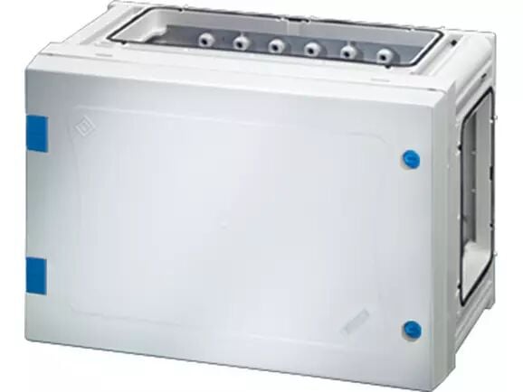 Hensel FP 1100 270x180x163   FP-Terminal Dağıtım Panosu; IP66, IK08, PC, H/S F, FR, Opak Kapak, Alet ile Açma, RAL 7035 (Gri), Yan Duvarlı