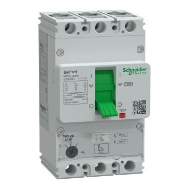 Schneider Electric G20B3A63 GoPact Şalter 200B, 3P3D 25kA AC 63A  TMD  Ayar Sahalı