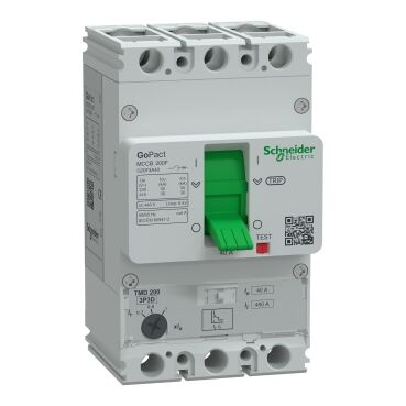 Schneider Electric G20F3A40 GoPact Şalter 200B, 3P3D 36kA AC 40A  TMD  Ayar Sahalı