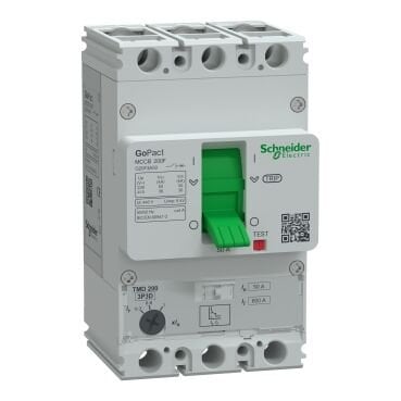 Schneider Electric G20F3A50 GoPact Şalter 200B, 3P3D 36kA AC 50A  TMD  Ayar Sahalı