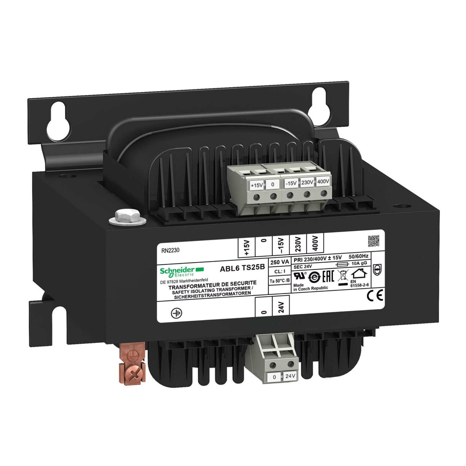 Schneider Electric ABL6TS25B Gerlim Transformatörü 230-400/24V 250Va